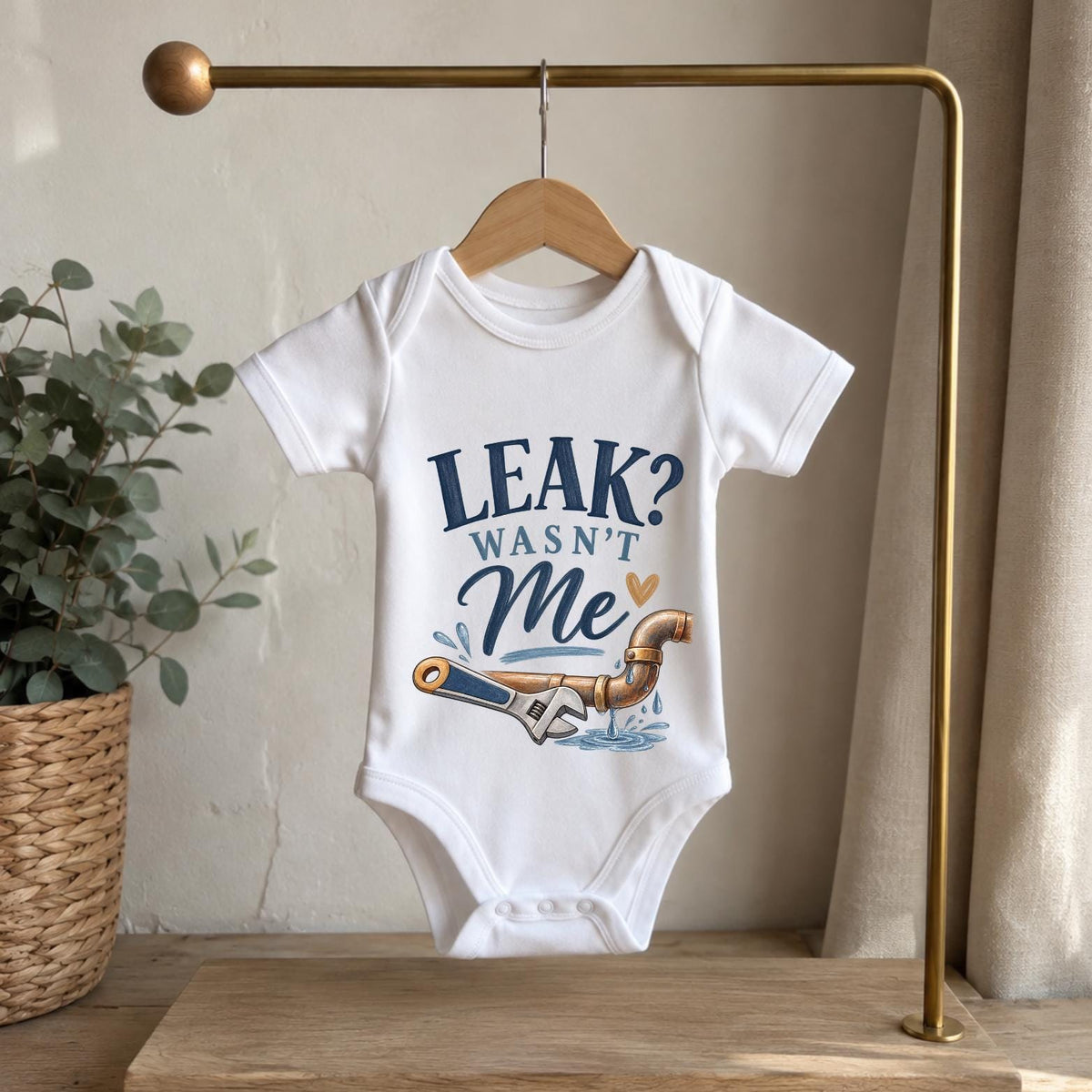Leak? Wasn’t Me Baby Vest