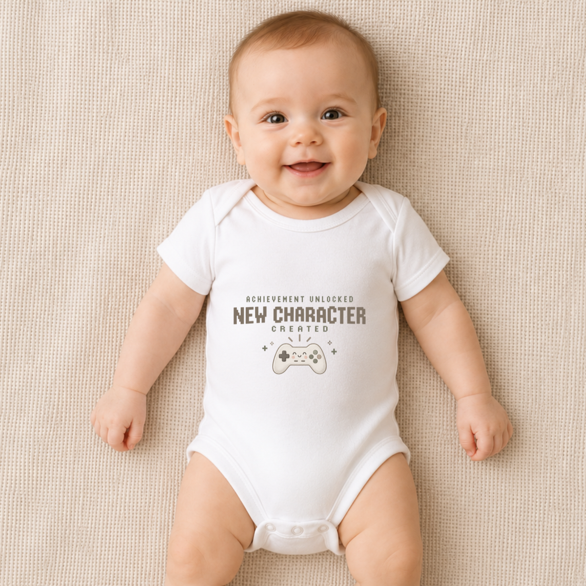 Achievement Unlocked New Character Created Baby Vest