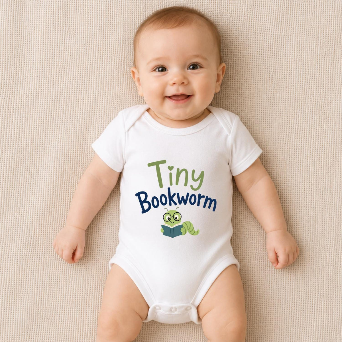 Tiny Bookworm Baby Vest