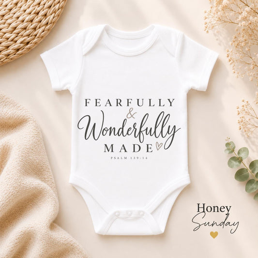 Fearfully and Wonderfully Made Baby Vest
