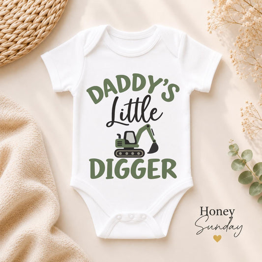 Daddy’s Little Digger Baby Vest