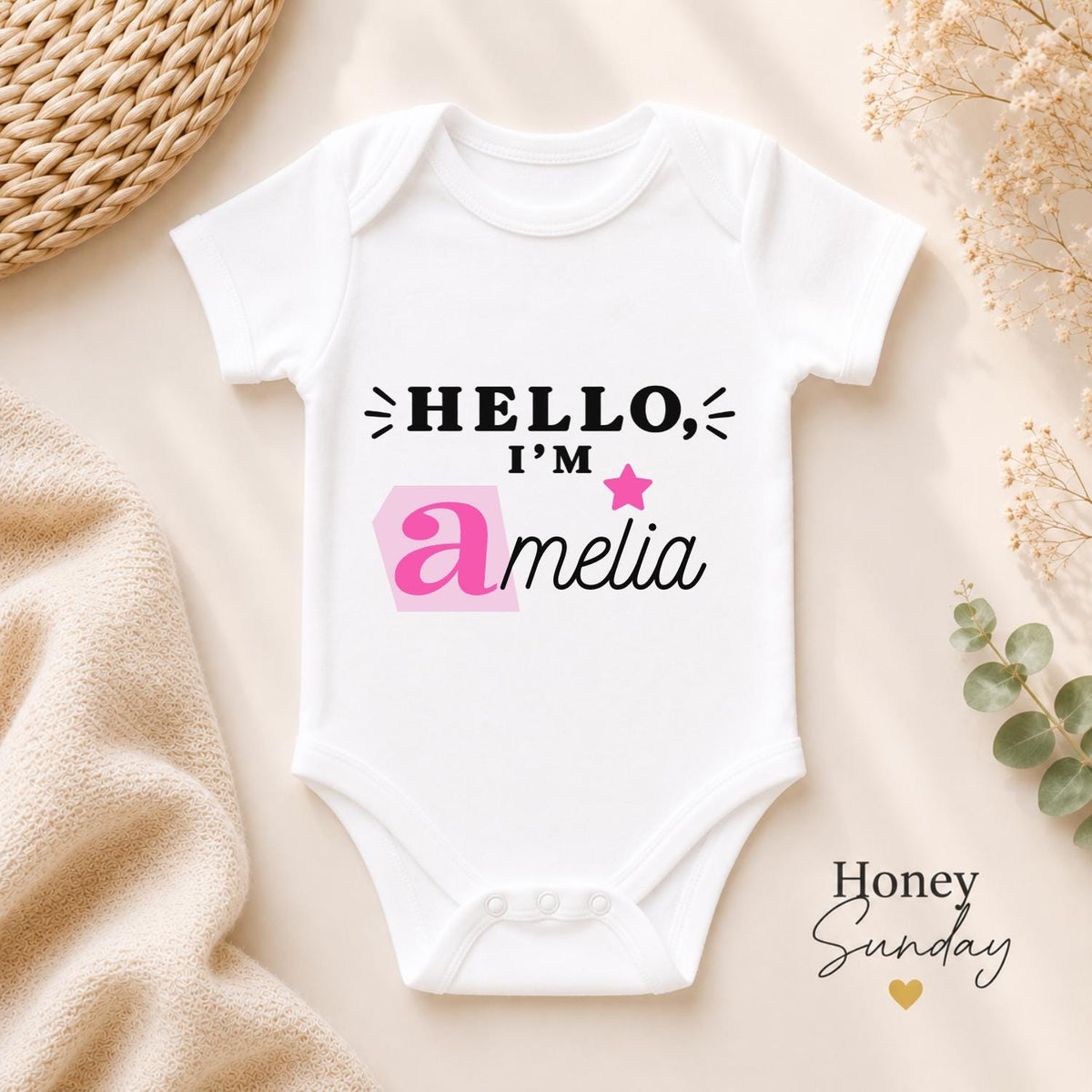 Personalised Baby Vest With Name