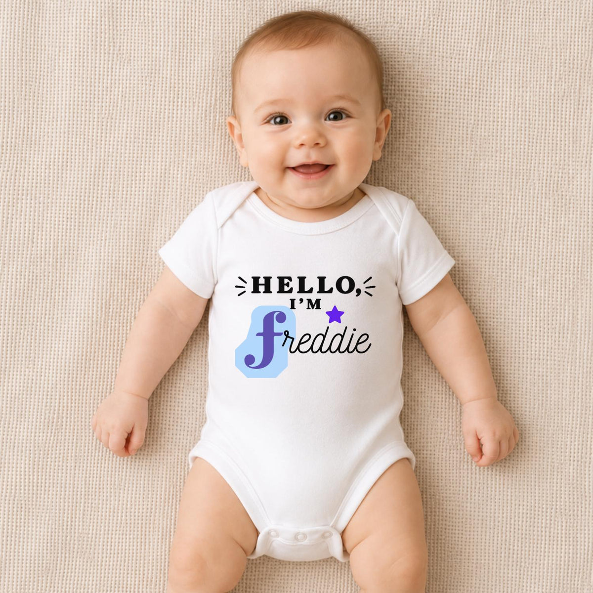 Personalised Baby Vest With Name