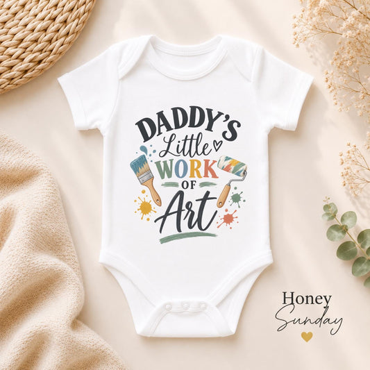 Daddy’s Little Work of Art Baby Vest