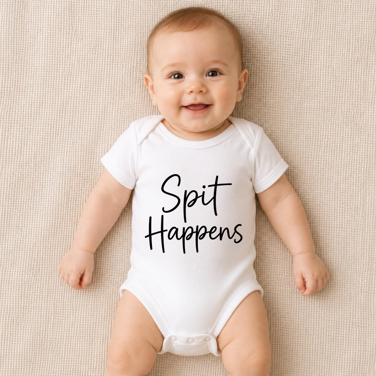 Spit Happens Baby Vest