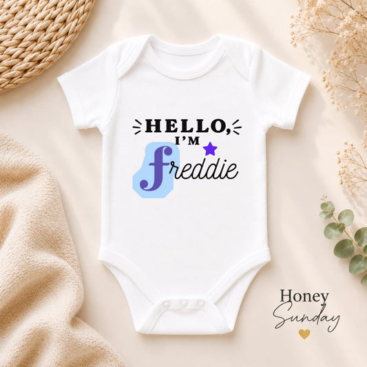 Personalised Baby Vest With Name