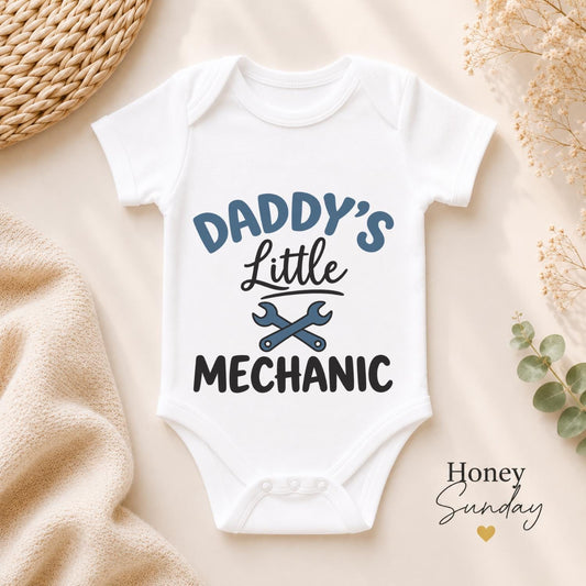 Daddy’s Little Mechanic Baby Vest