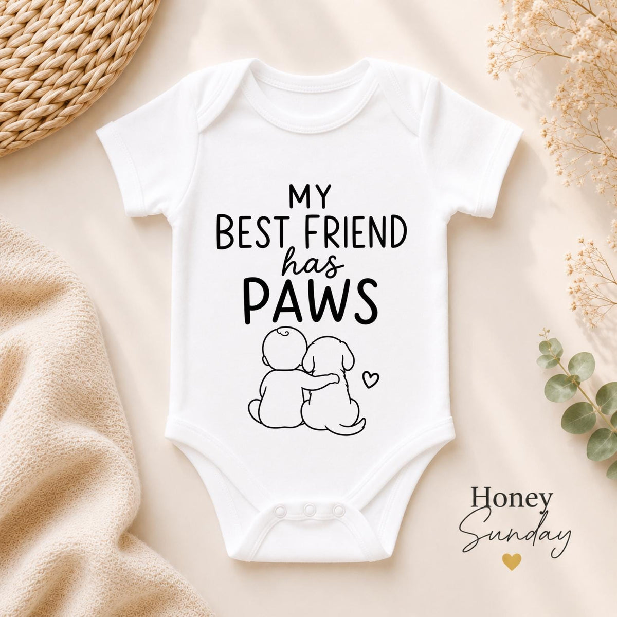 My Best Friend Has Paws Baby Vest