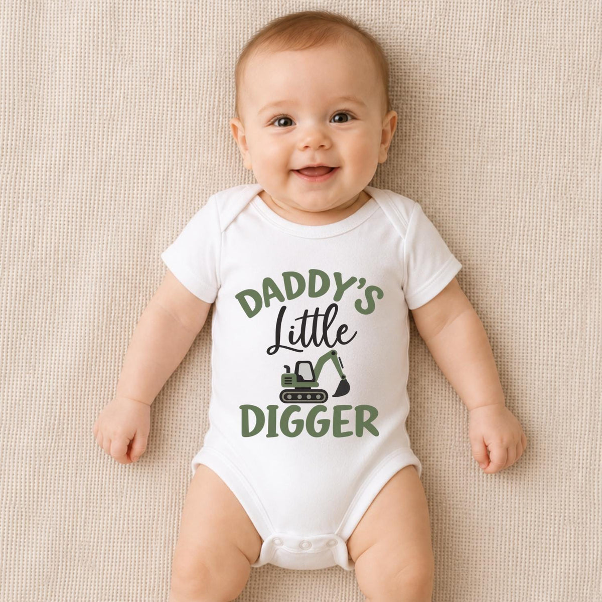Daddy’s Little Digger Baby Vest