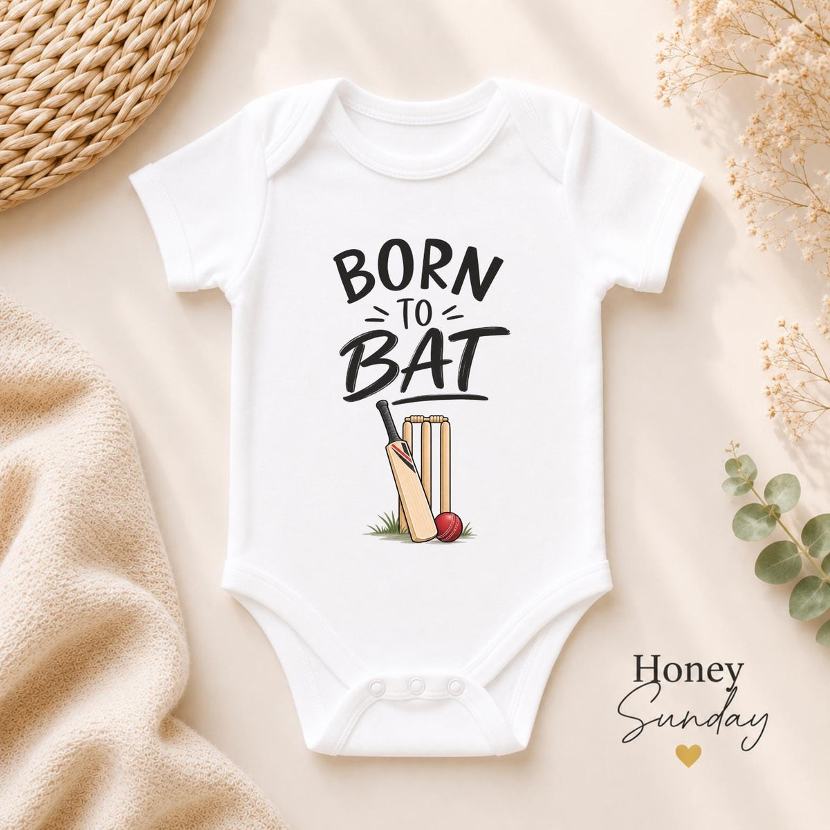 Born to Bat Baby Vest