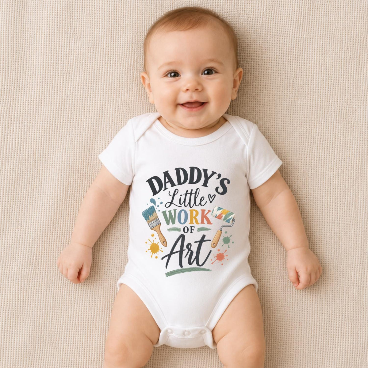 Daddy’s Little Work of Art Baby Vest