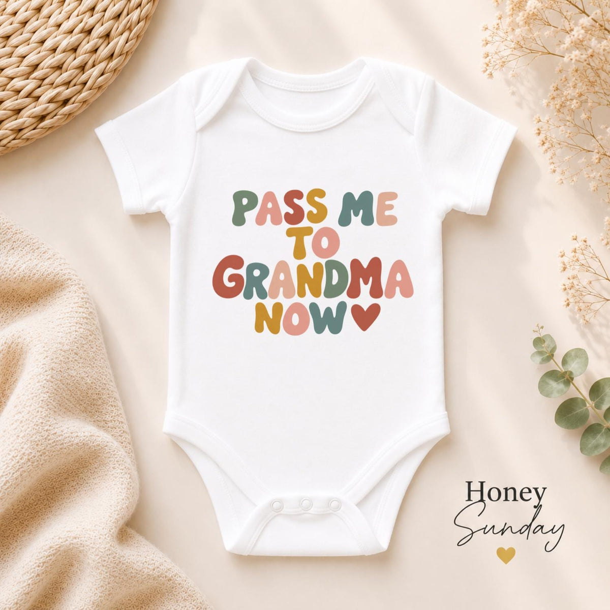 Pass Me to Grandma Baby Vest