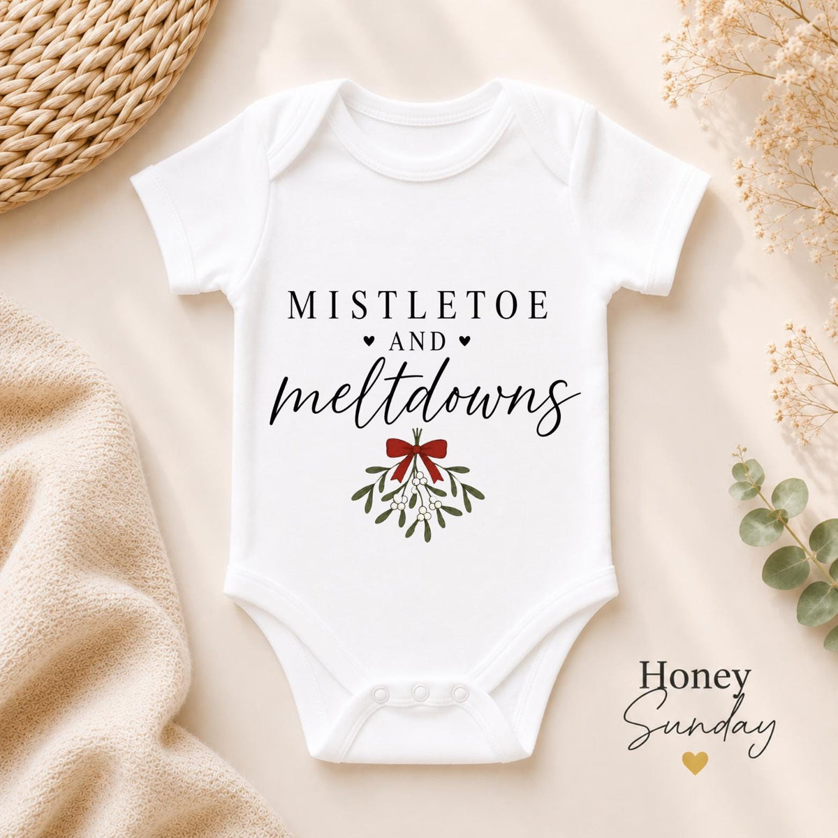 Mistletoe & Meltdowns Baby Vest
