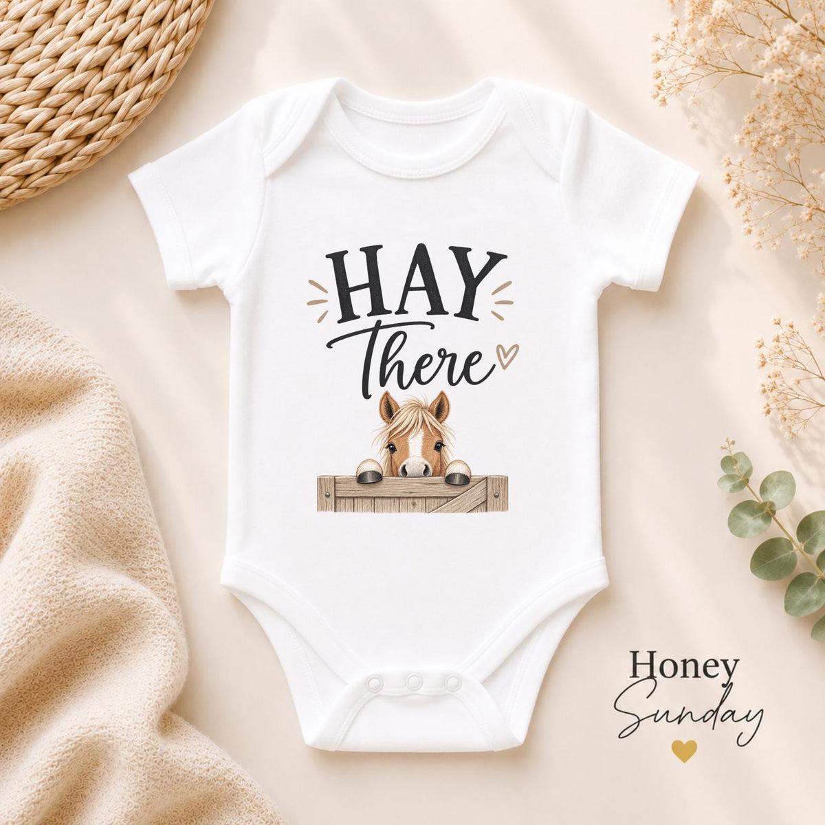 Hay There Baby Vest