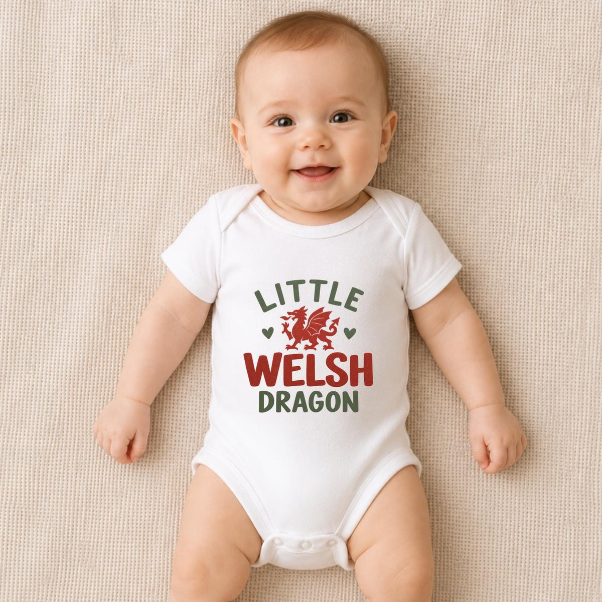 Little Welsh Dragon Baby Vest