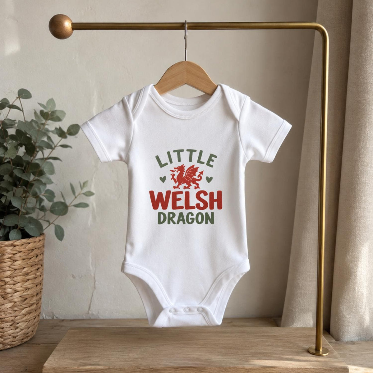 Little Welsh Dragon Baby Vest