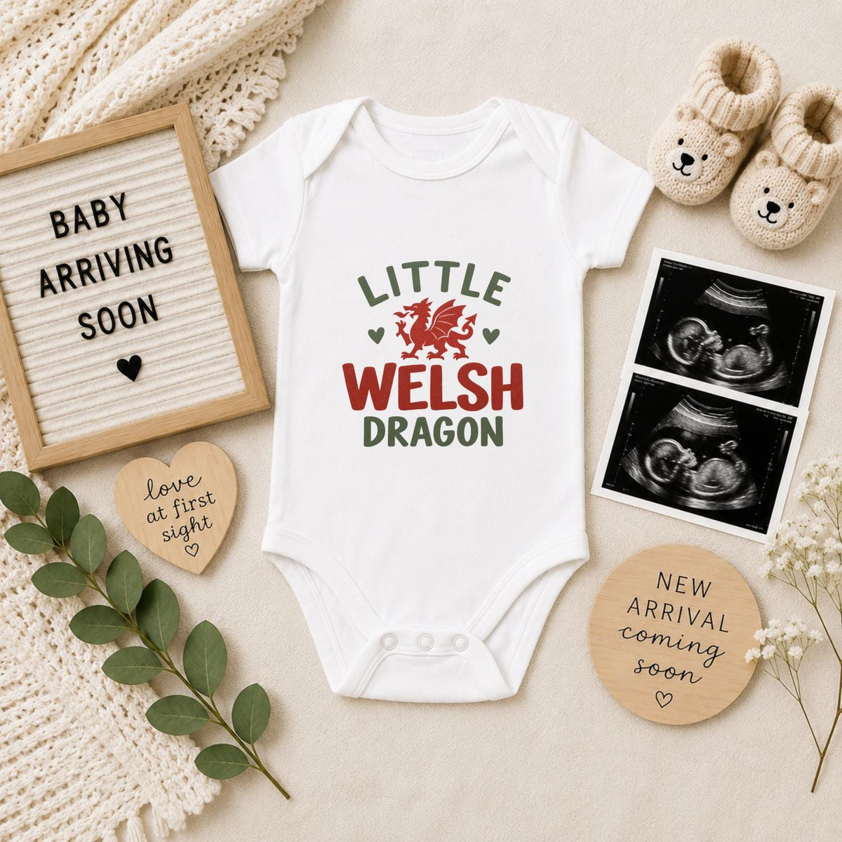 Little Welsh Dragon Baby Vest
