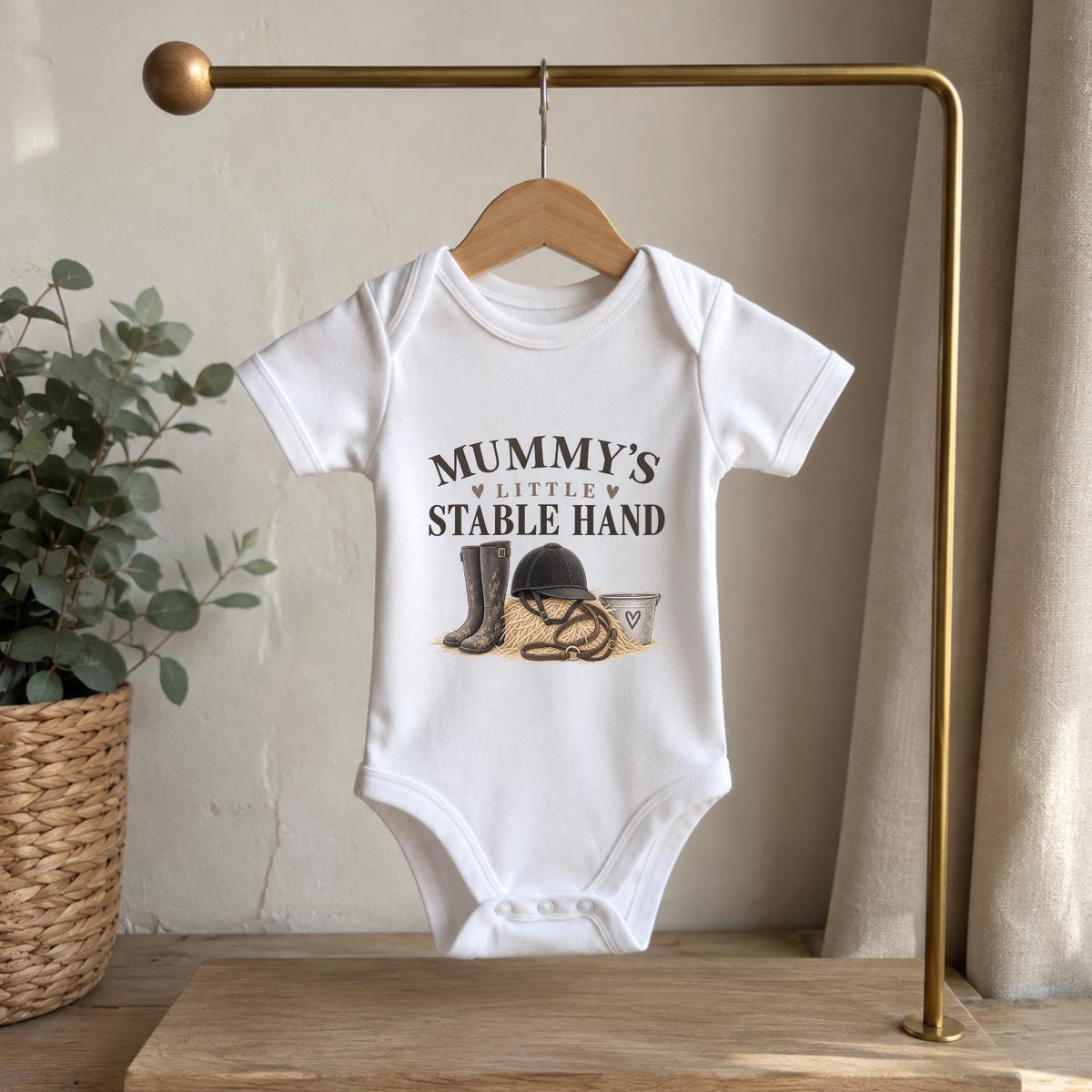Mummy’s Little Stable Hand Baby Vest