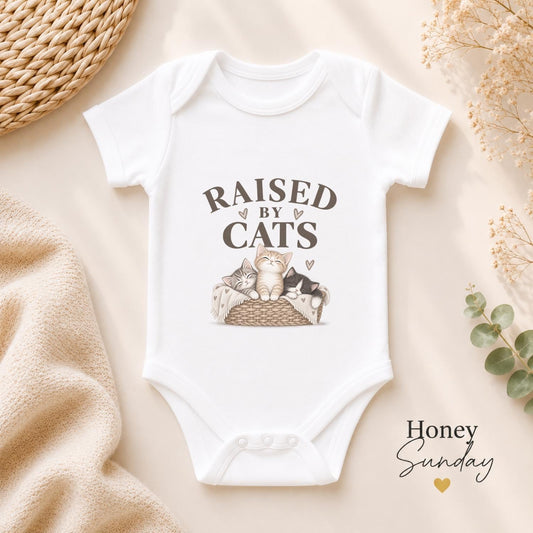 Raised by Cats Baby Vest