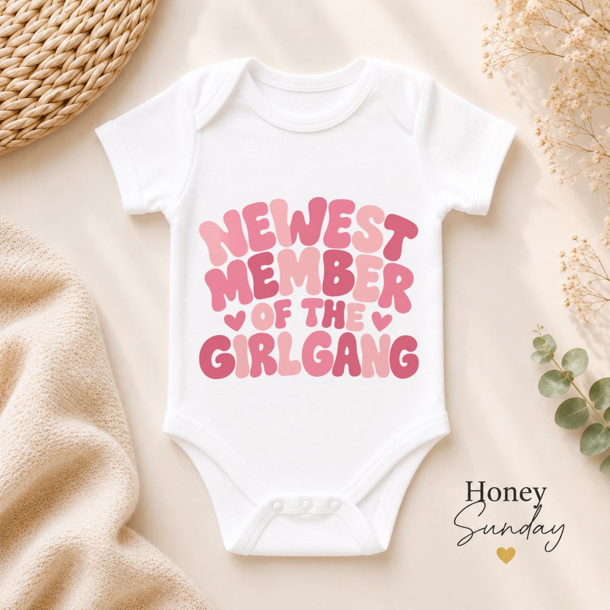Newest Member of the Girl Gang Baby Vest