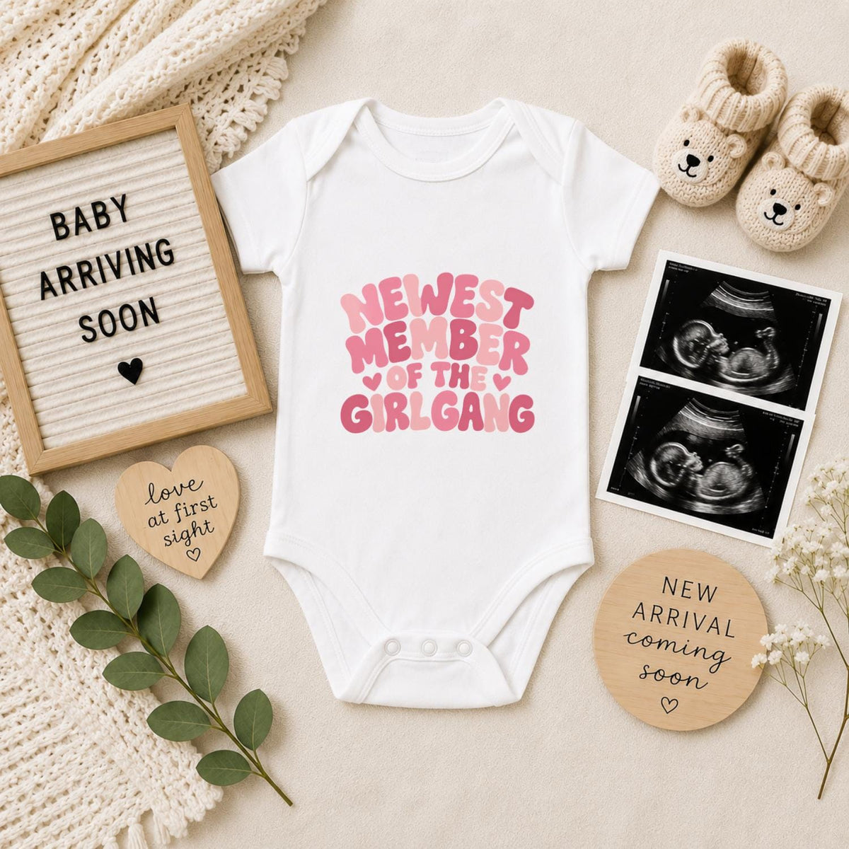 Newest Member of the Girl Gang Baby Vest