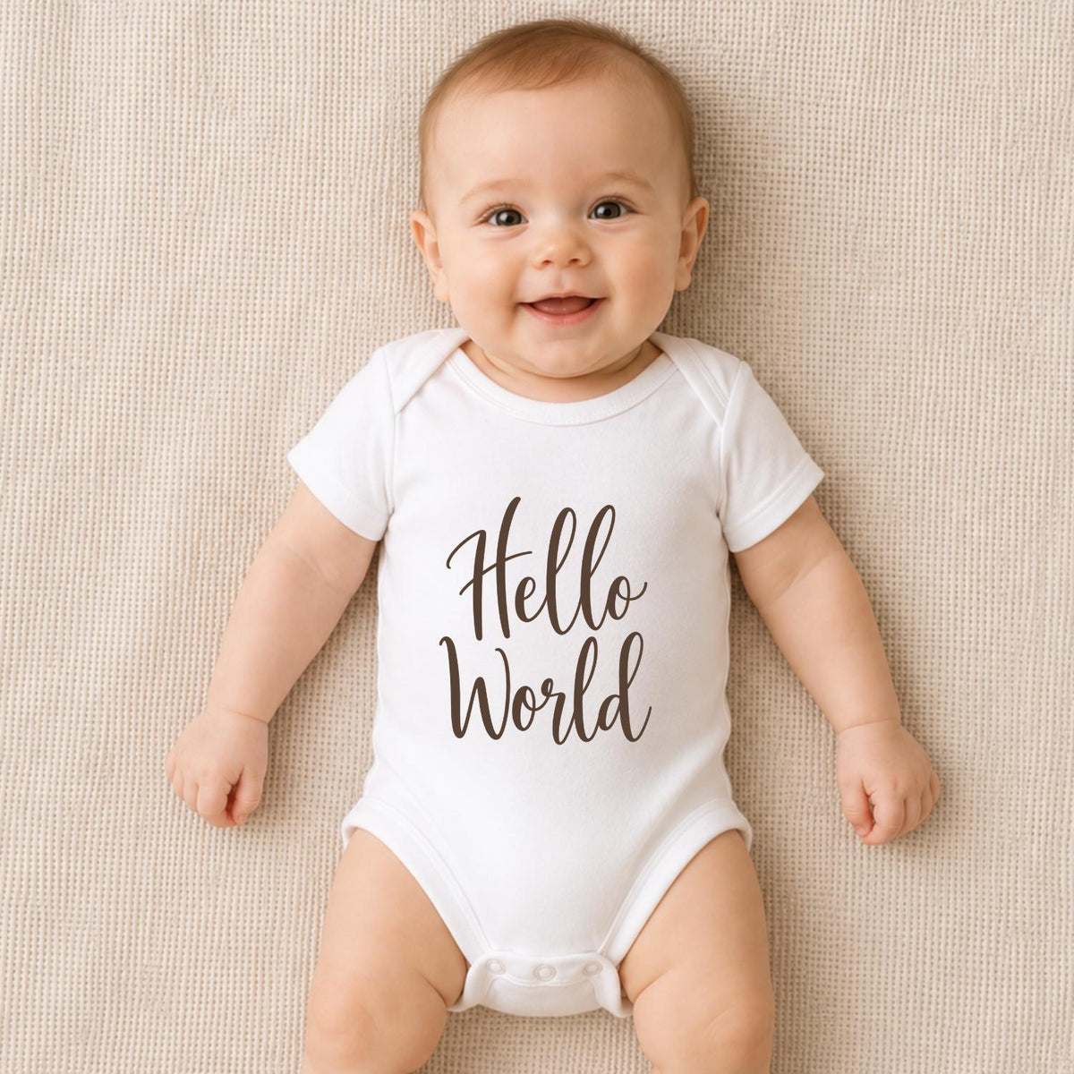 Hello World Baby Vest