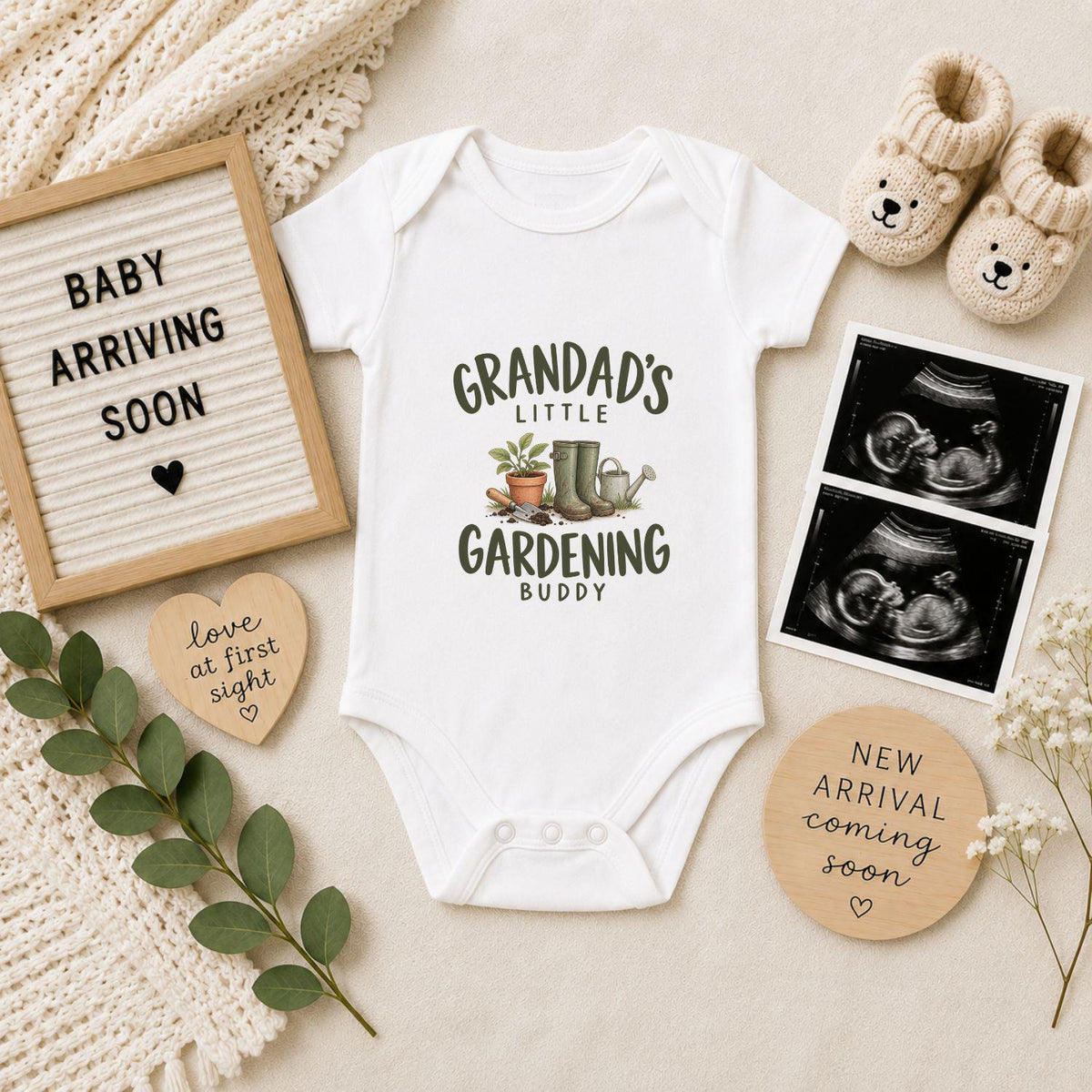 Grandad’s Little Gardening Buddy Baby Vest