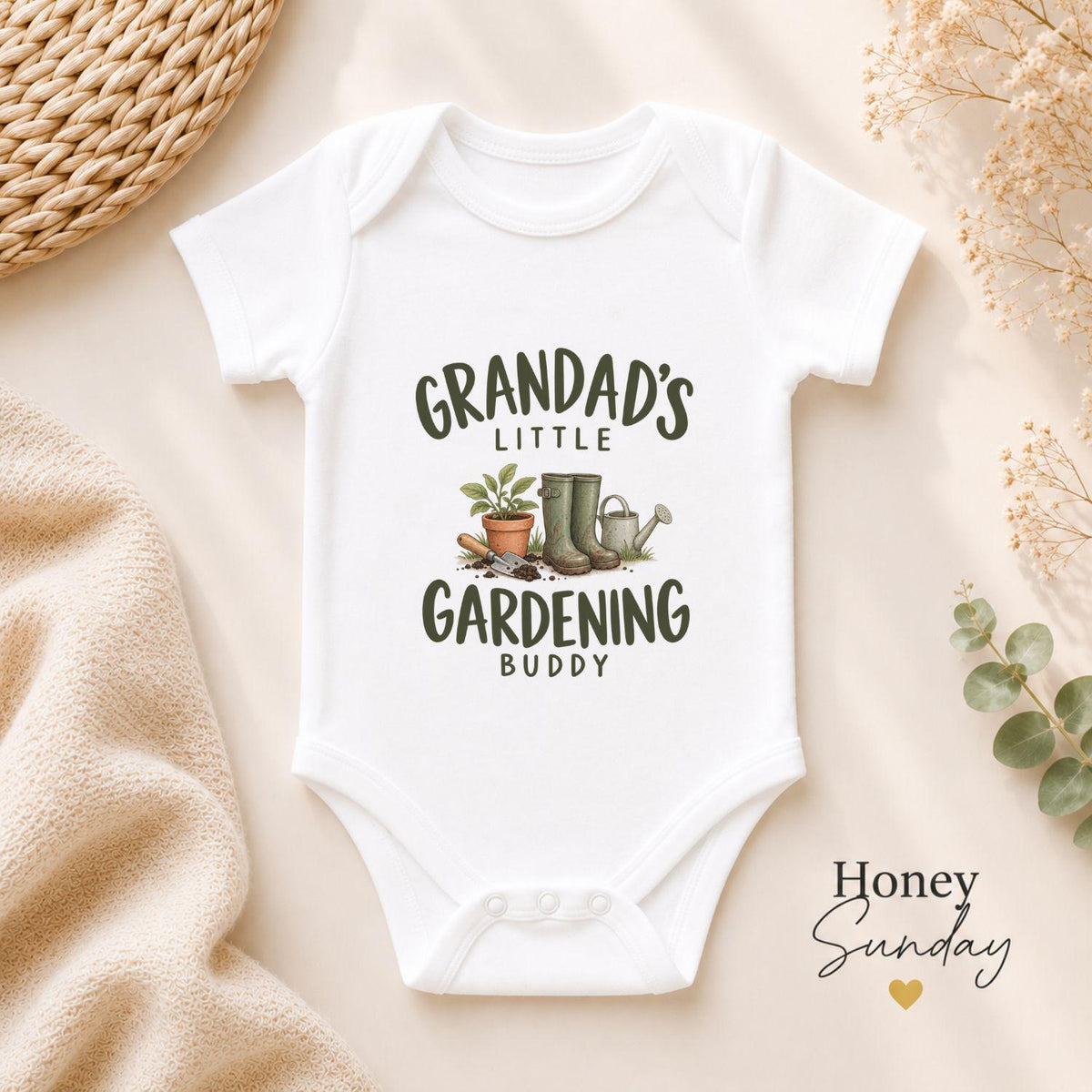 Grandad’s Little Gardening Buddy Baby Vest