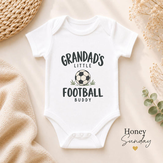 Grandad’s Little Football Buddy Baby Vest