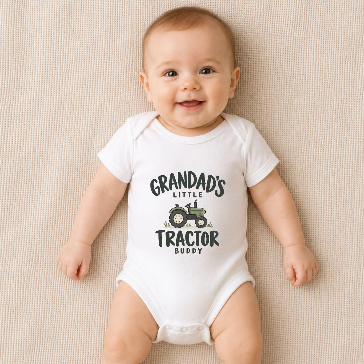 Grandad’s Little Tractor Buddy Baby Vest