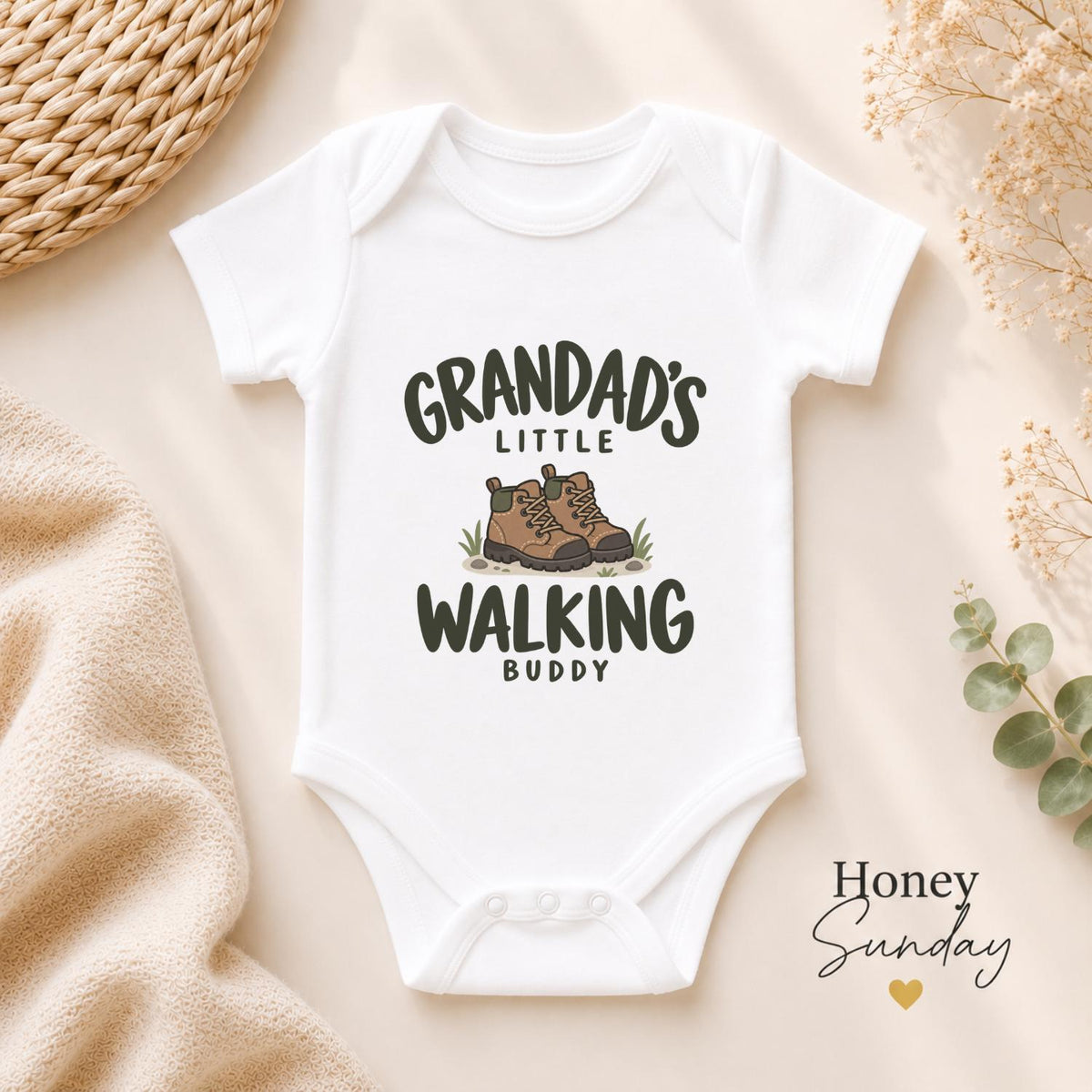 Grandad’s Little Walking Buddy Baby Vest