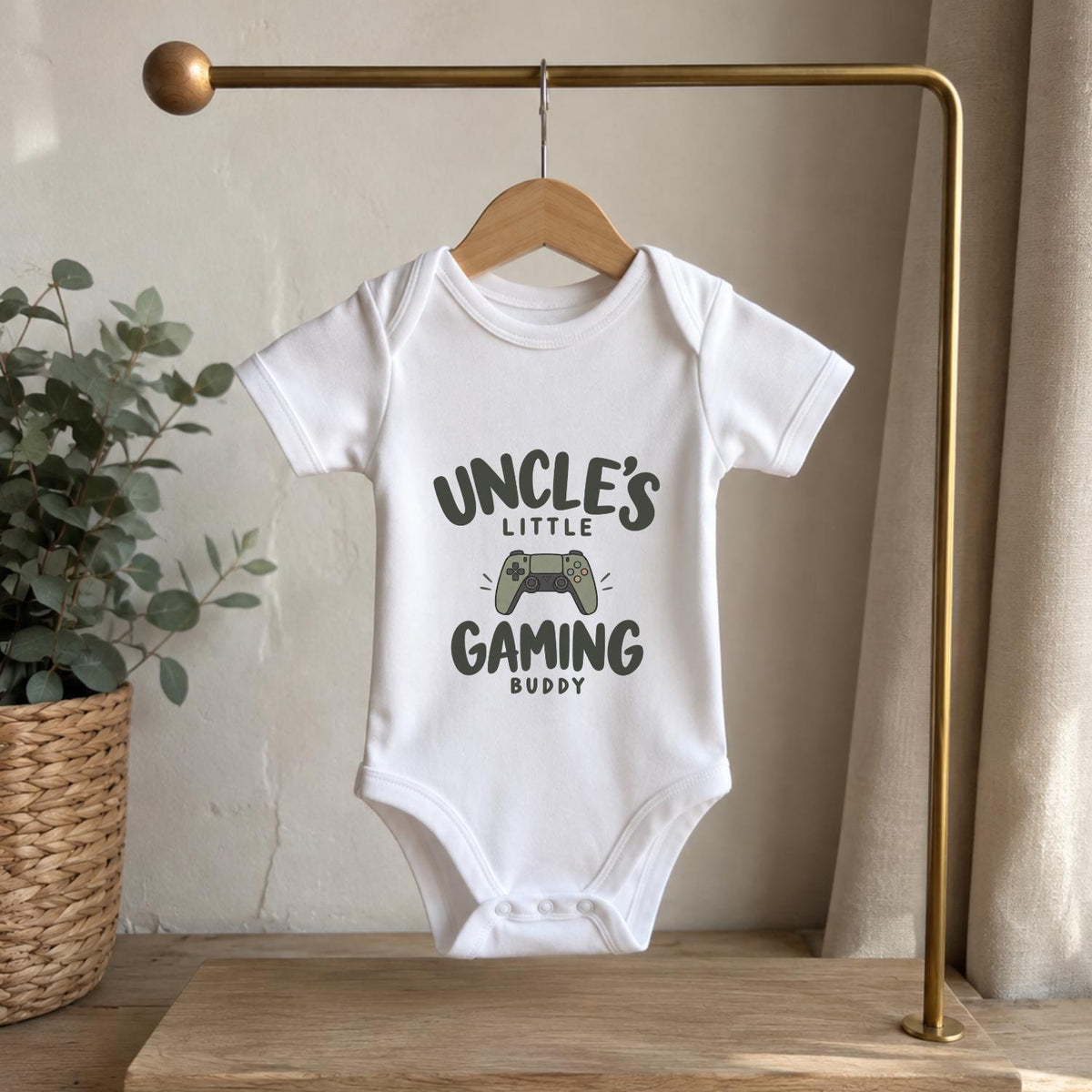 Uncle’s Little Gaming Buddy Baby Vest