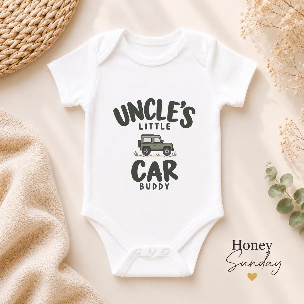 Uncle’s Little Car Buddy Baby Vest