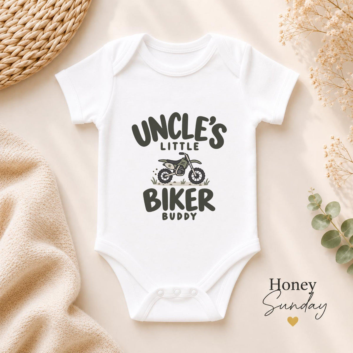Uncle’s Little Biker Buddy Baby Vest