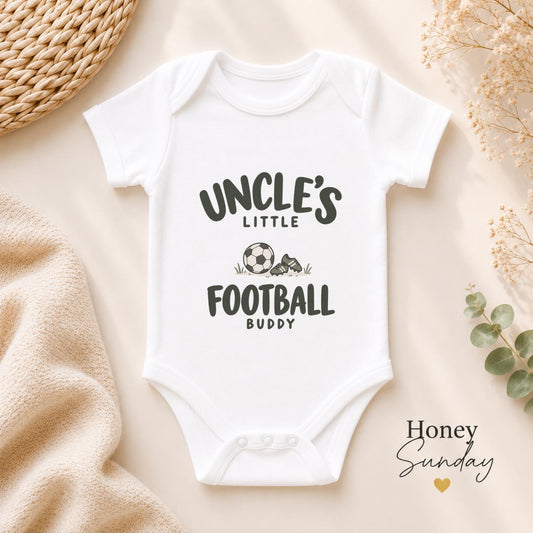 Uncle’s Little Football Buddy Baby Vest
