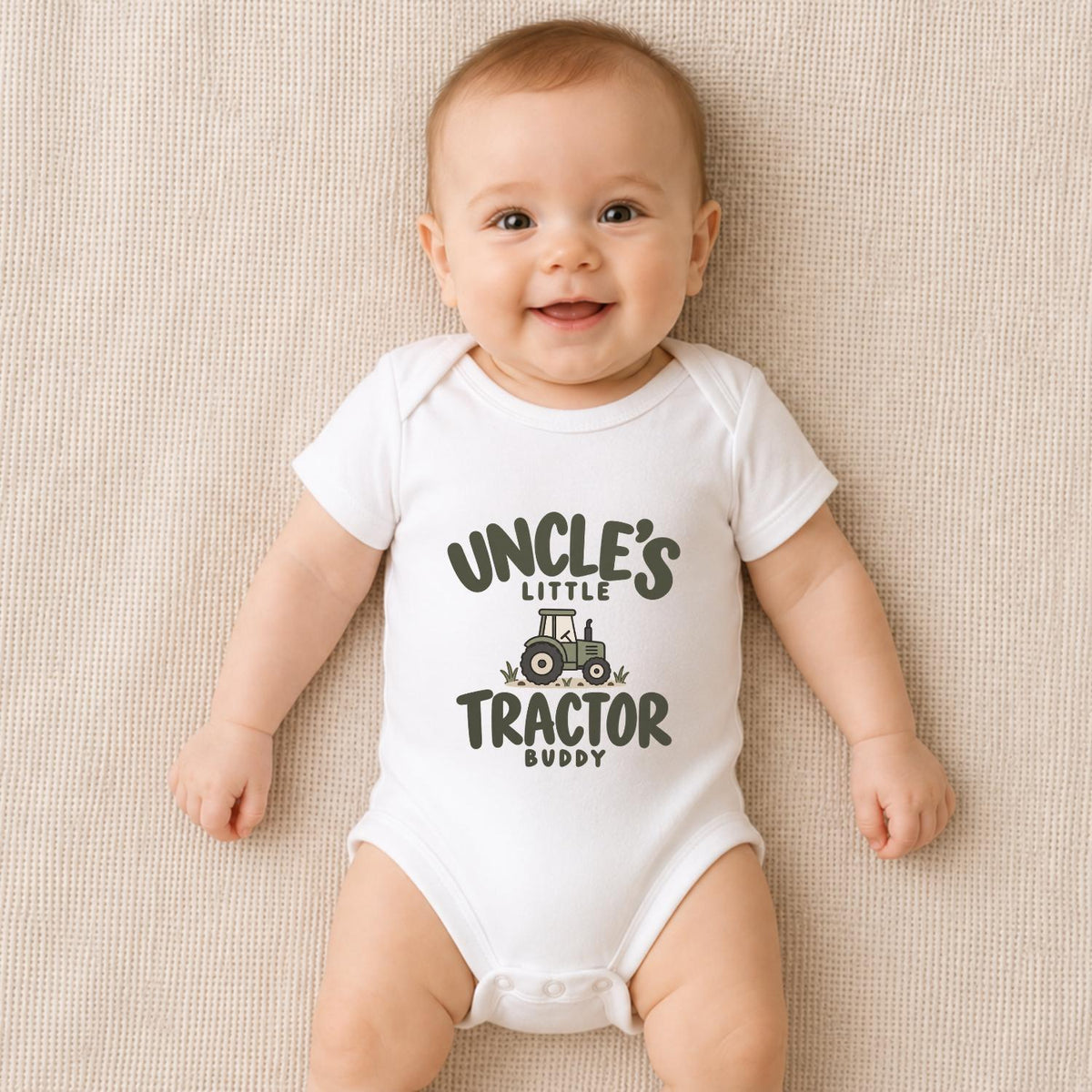 Uncle’s Little Tractor Buddy Baby Vest