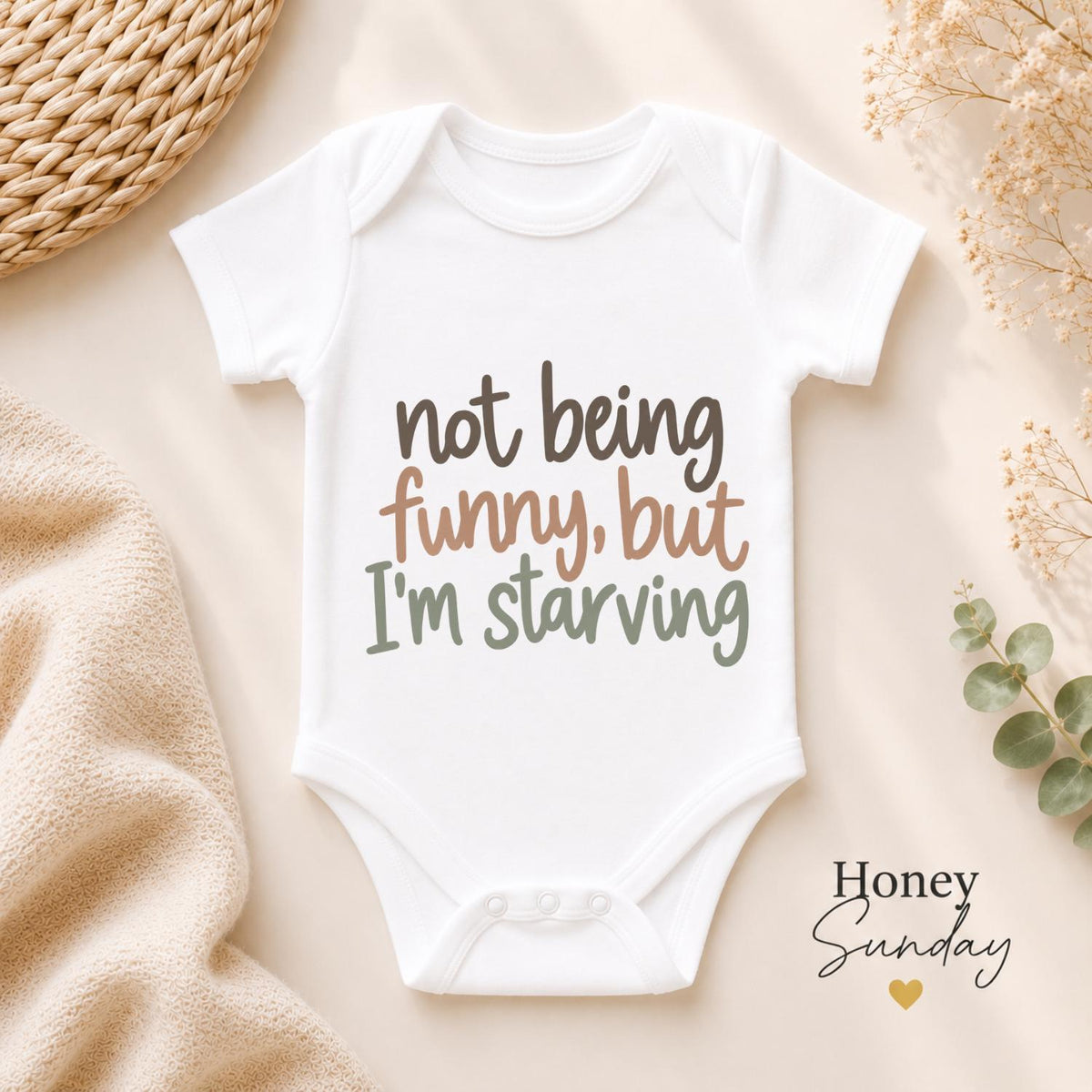 Not Being Funny But I’m Starving Baby Vest