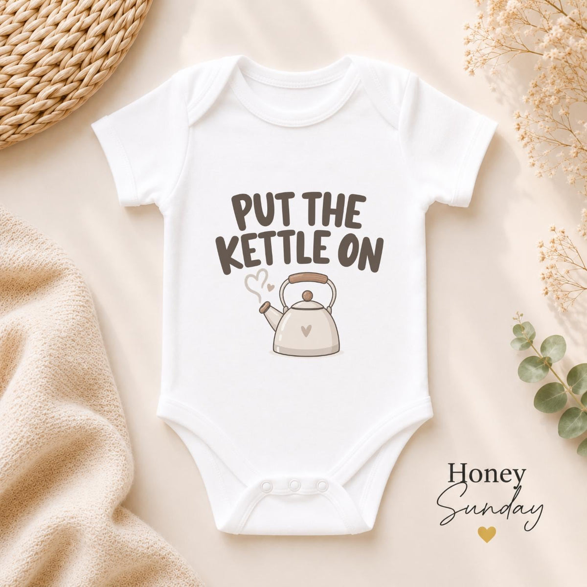 Put the Kettle On Baby Vest