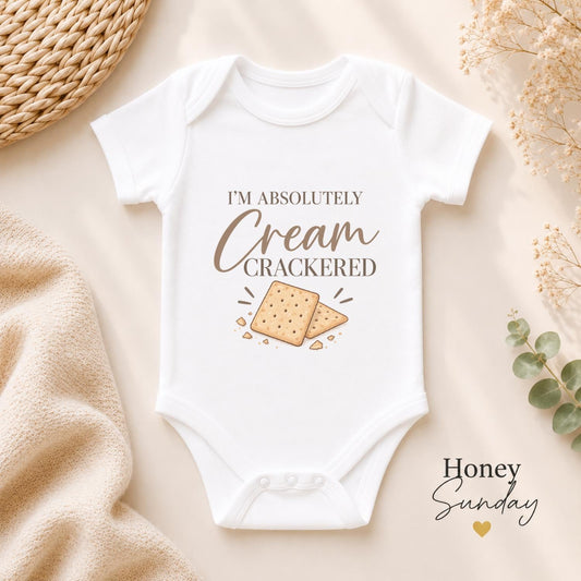 I’m Absolutely Cream Crackered Baby Vest