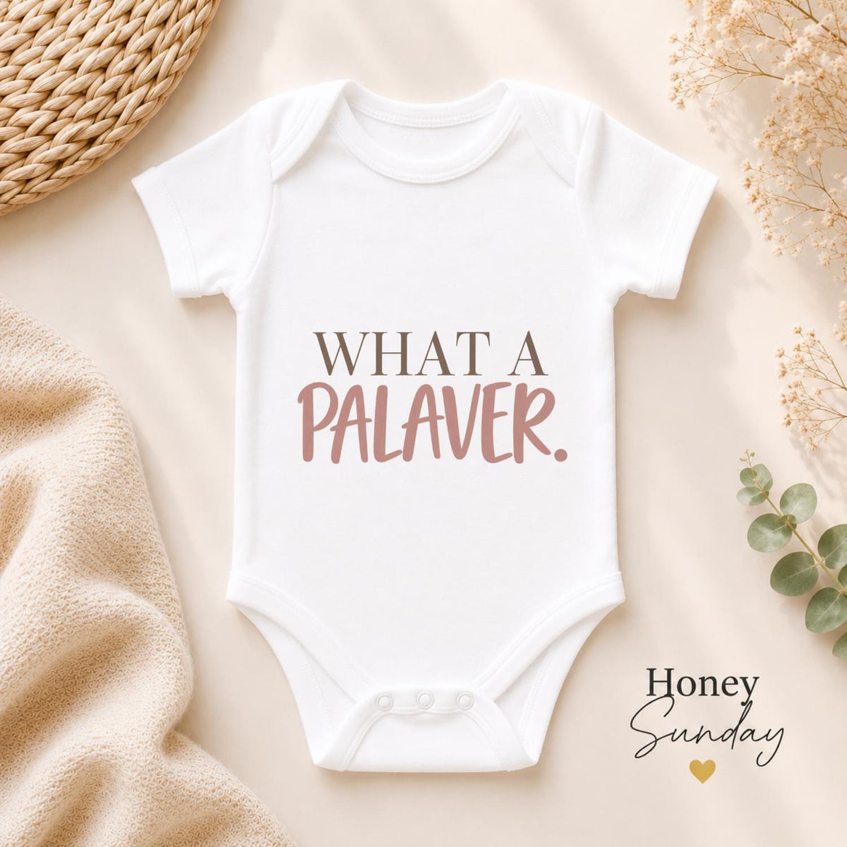 What a Palaver Baby Vest