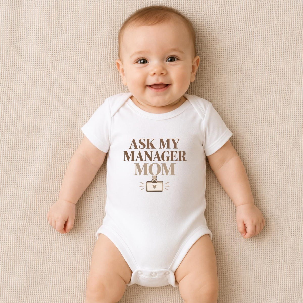 Ask My Manager Mom Baby Vest