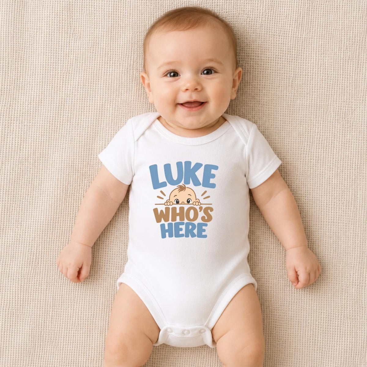 Luke Who’s Here Baby Vest