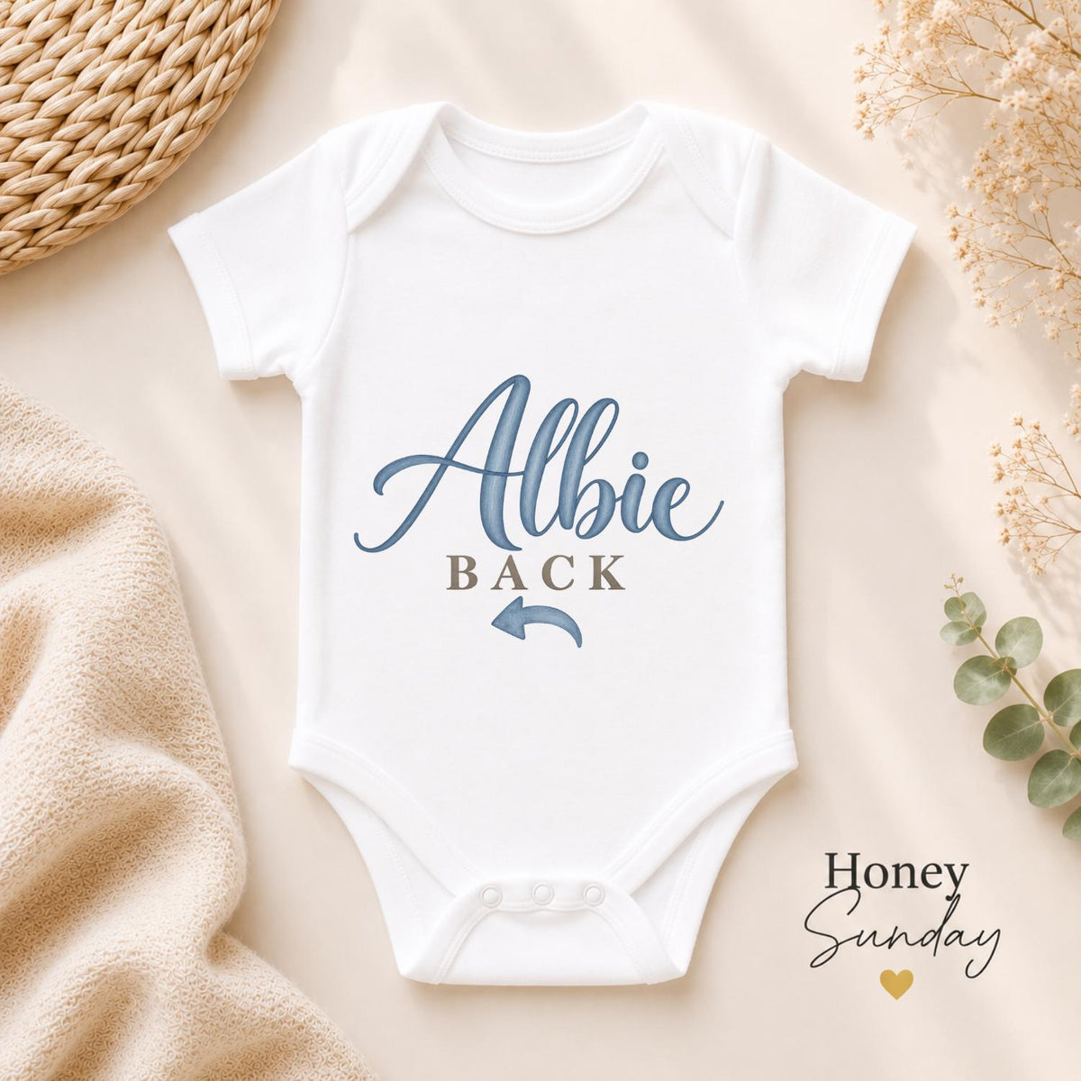 Albie Back Baby Vest
