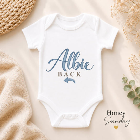 Albie Back Baby Vest
