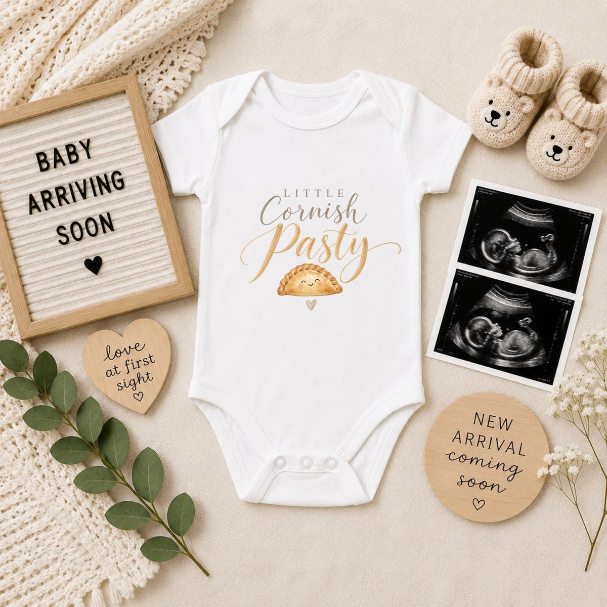 Little Cornish Pasty Baby Vest