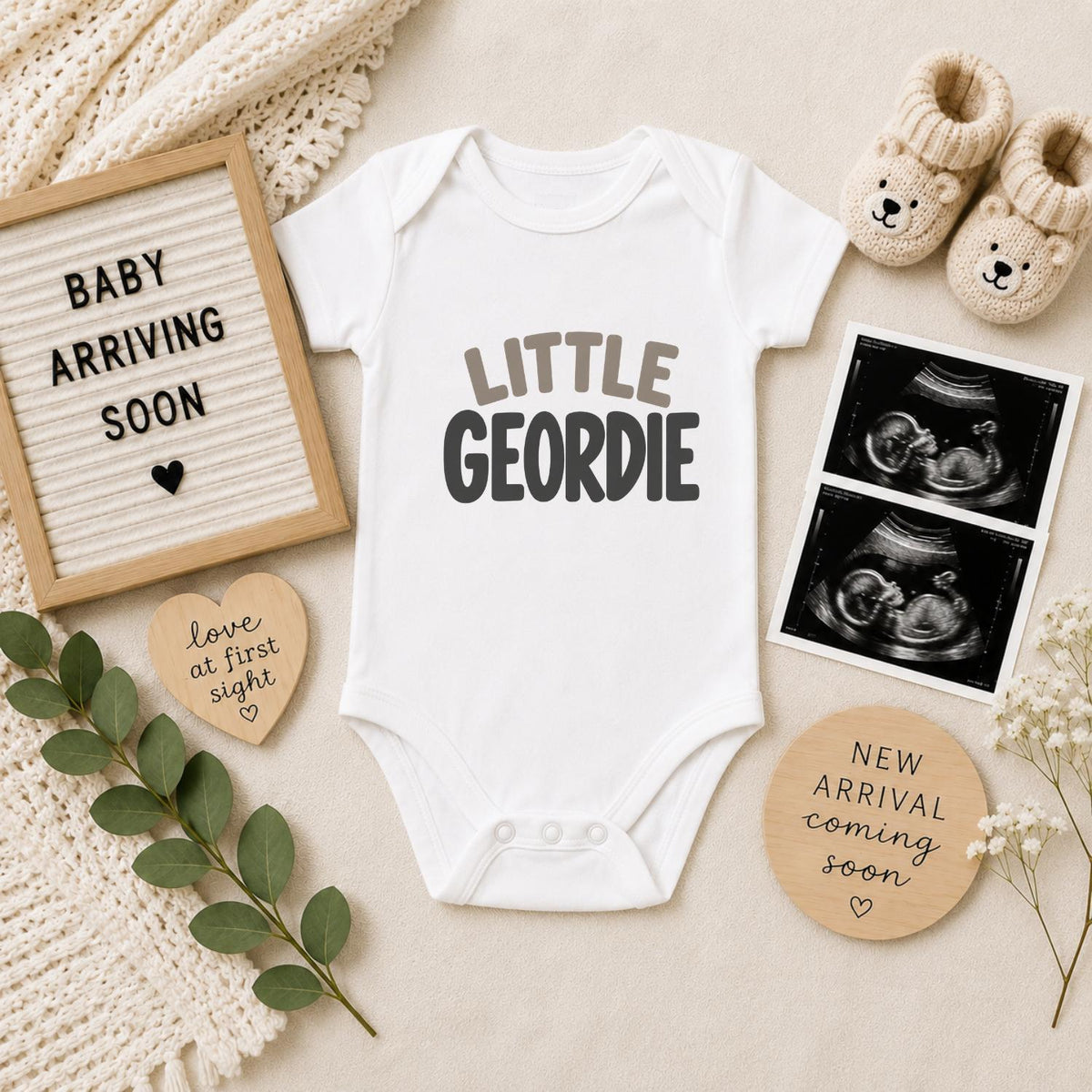 Little Geordie Baby Vest