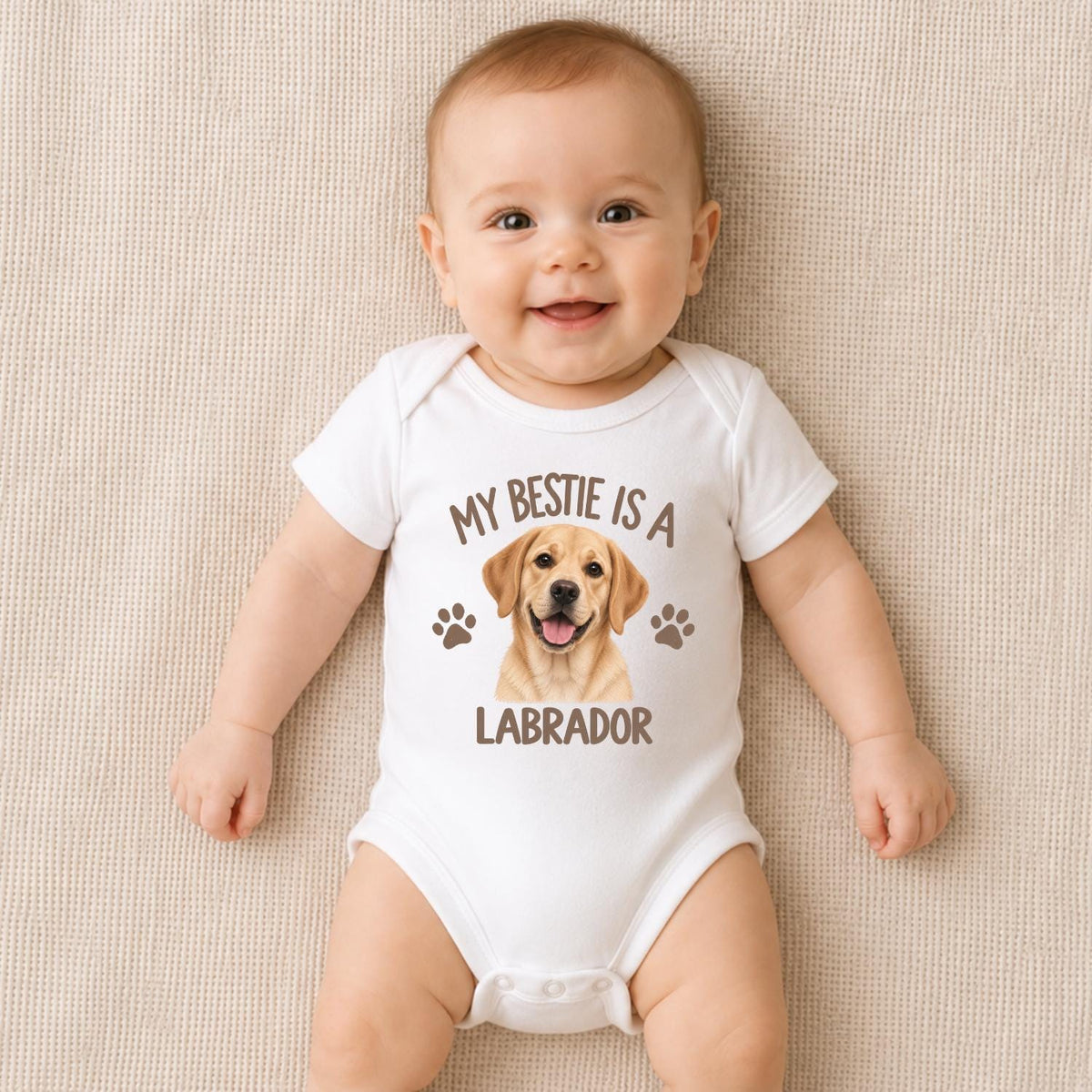 My Bestie Is a Labrador Baby Vest