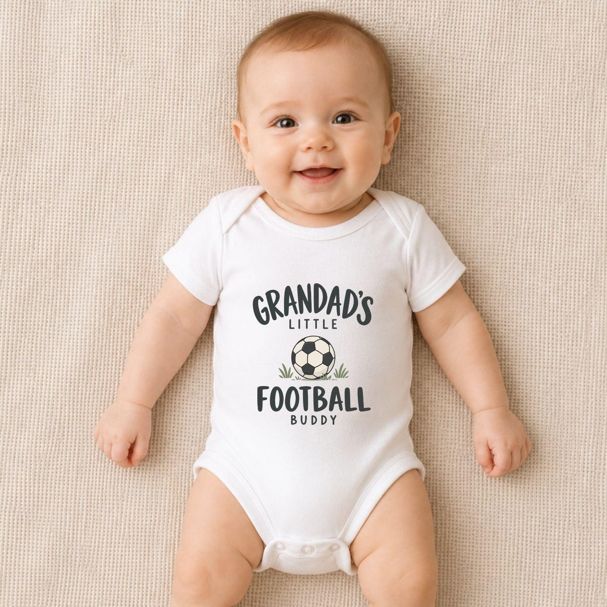 Grandad’s Little Football Buddy Baby Vest