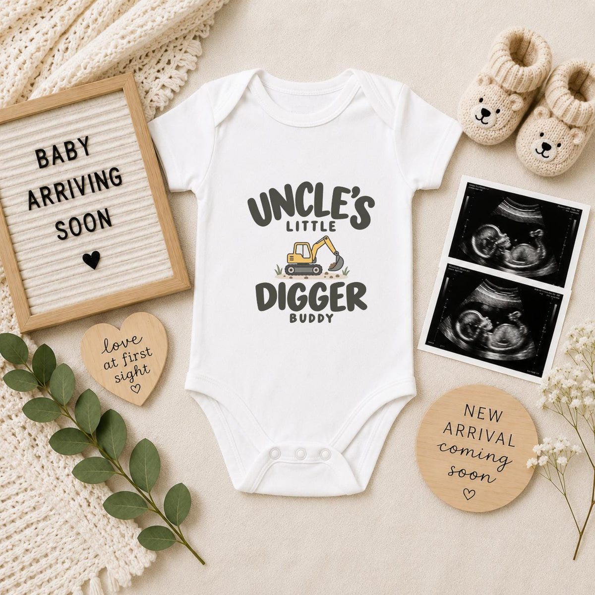 Uncle’s Little Digger Buddy Baby Vest