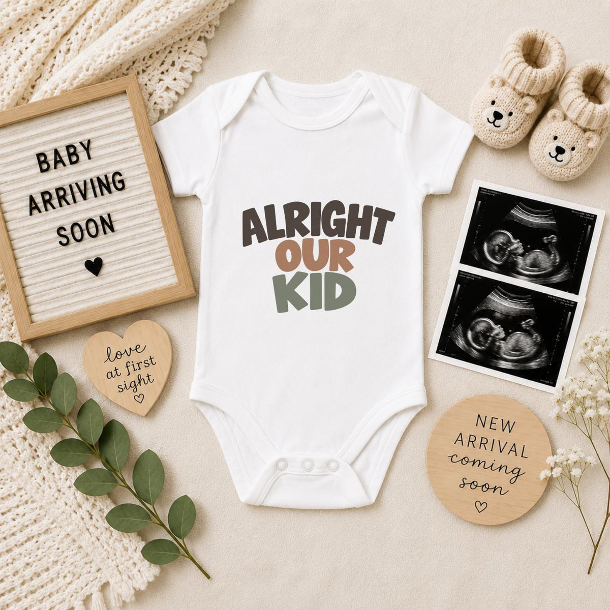 Alright Our Kid Baby Vest